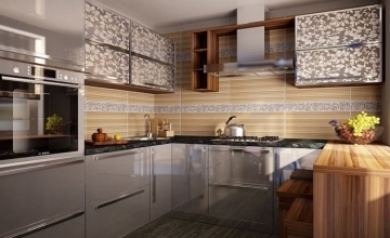4 - Встроенная кухня со стеклом